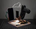 FDE (Flat Dark Earth) BFF tactical EDC valet tray with phone dock and Apple Watch charger
