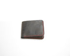 Forgehand Standard Bifold — Black Topo / Red Stitching