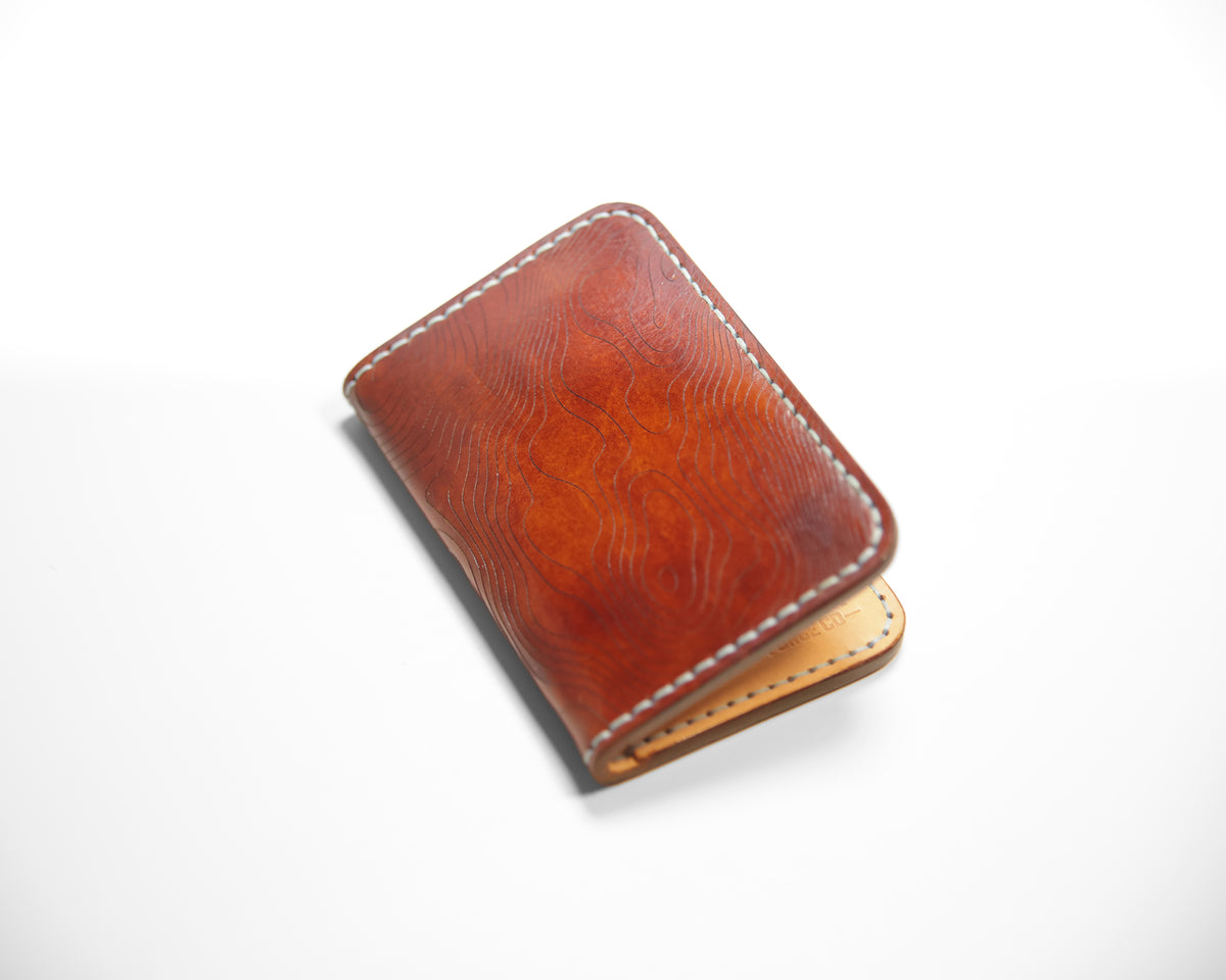 Forgehand Field Vertical Leather Wallet — Bourbon
